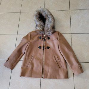 Nine West Coat with Hood and Removable Fur